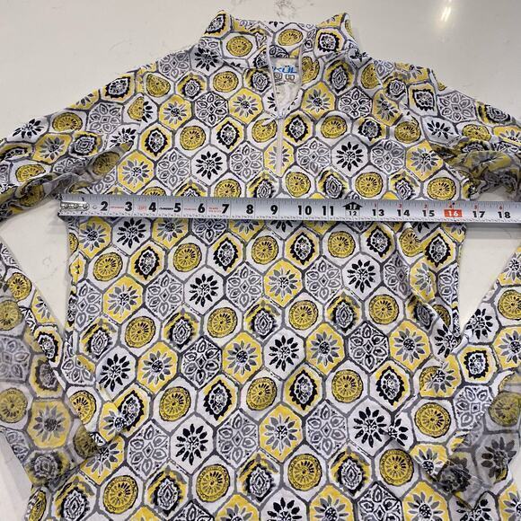 IBKUL‎ Sun Protective UPF 50+ Icefil Cooling Tech Terra Print Long Sleeve Top - Picture 5 of 7